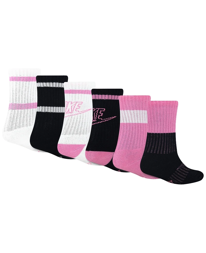 Nike Little Kids 6-Pack Retro Crew Socks