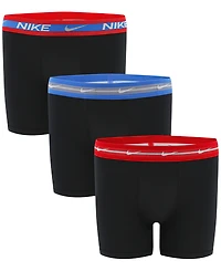 Nike Boys' 8-20 Dri-fit Metallic Waistband Boxer Briefs, 3-Pack