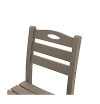 Clihome 2 Pack Hdpe Outdoor Dining Chairs, Patio Armless Chairs for Deck Porch Backyard
