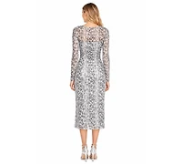 Sam Edelman/S Rothschild & Co Inc Women's Snakeskin Ruched Dress