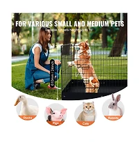 Ruie Square 4 Panel Metal Dog Exercise Pen 24 x 36 in Indoor Outdoor Playpen