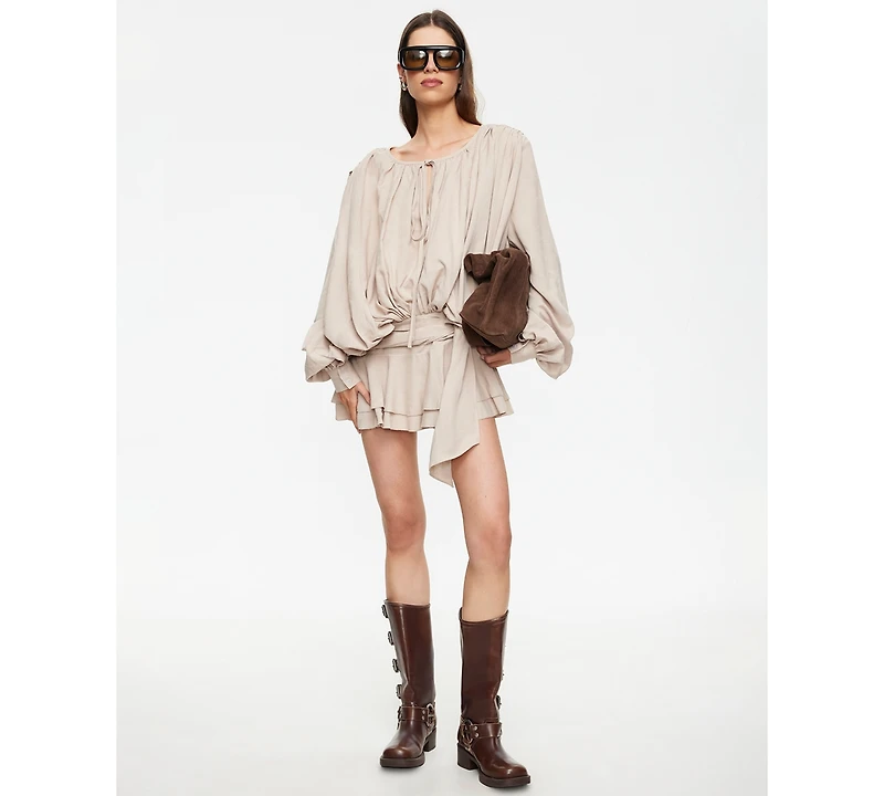 Lioness Women's Long-Sleeve Crewneck Mini Dress