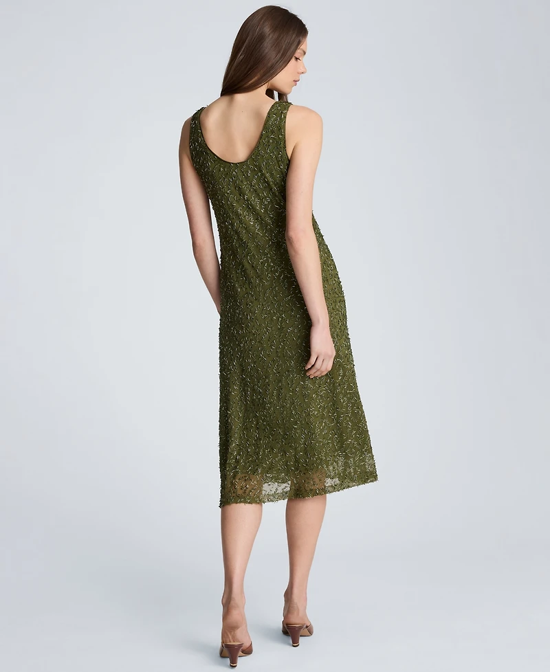 Kenneth Cole Women's Bias Scoop Neck Long Slip Dress