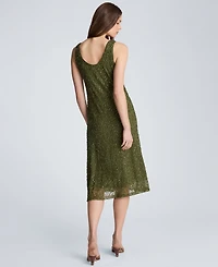 Kenneth Cole Women's Bias Scoop Neck Long Slip Dress