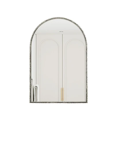 Phying Modern Elegant Arch Wall Mirror Multipurpose Wall Mounted Vanity Mirror Aesthetic Decorative Mirror for Bathroom Living Room Bedroom Entryway