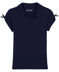 Nautica Girls' 4-6X Short-Sleeve Polo Shirt