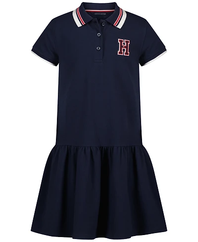 Tommy Hilfiger Girls' 7-16 Short-Sleeve Polo Dress
