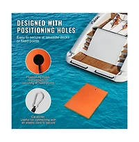 Ruie Floating Water Mat 9 x 6 feet 3 Layer Floating Dock for Adults Kids 1.3 inch Thick