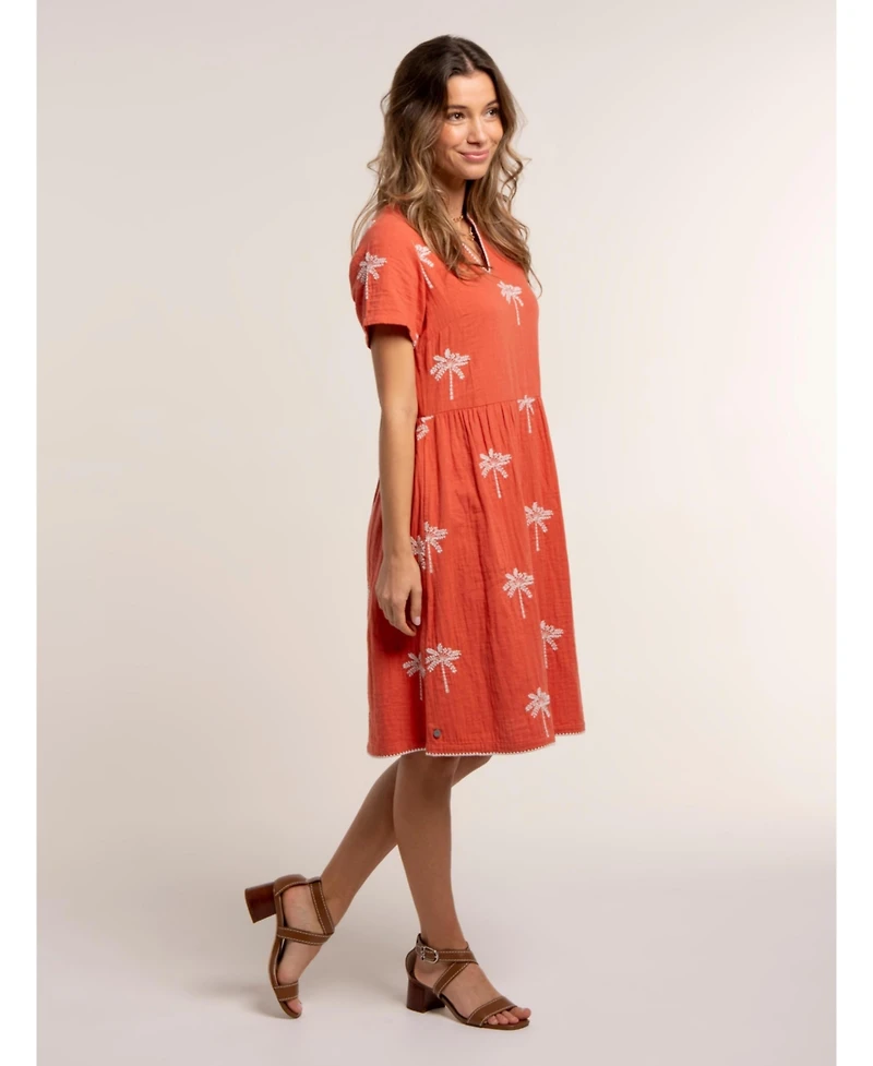 Brakeburn Women's Sol Embroidered Midi Dress