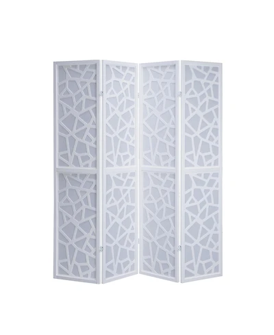 sumyeg 4-Panel Folding Room Divider Screen for Indoor Space Separation and Privacy Partition Use