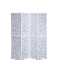 sumyeg 4-Panel Folding Room Divider Screen for Indoor Space Separation and Privacy Partition Use