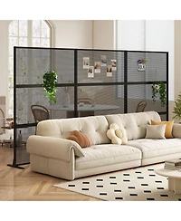 sumyeg Metal Privacy Screen with Expansion Bolts and Connection Screws for Indoor Outdoor Use