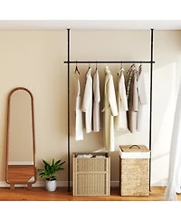 sumyeg Room Divider Curtain Rod with Adjustable Floor to Ceiling Tension