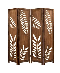 sumyeg-Foot Folding Room Divider Partition Stand with Double Action Metal Hinges
