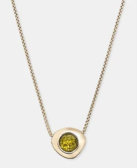 Anne Klein Stone Pebble Pendant Necklace, 16" + 3" extender