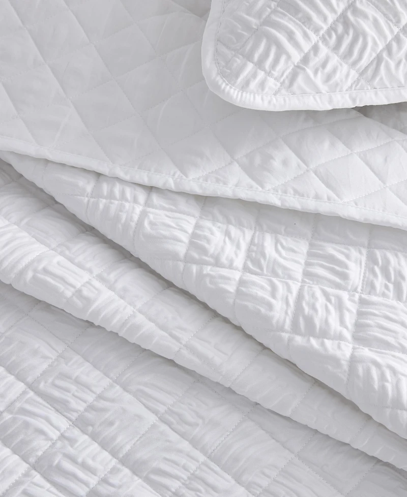 Linery & Co Diamond Textured Quilt Set With Shams