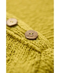 Celtic & Co. Women's Slub Knit Button Detail Sweater