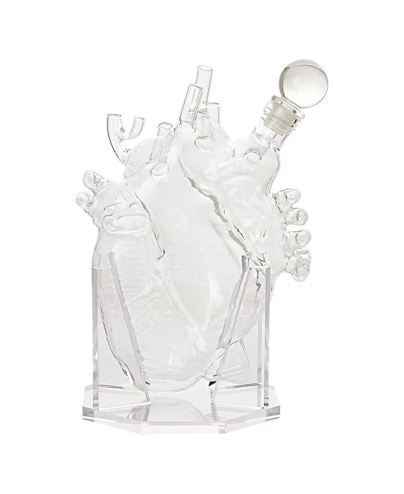 The Wine Savant Heart 25 oz. Wine Decanter Set