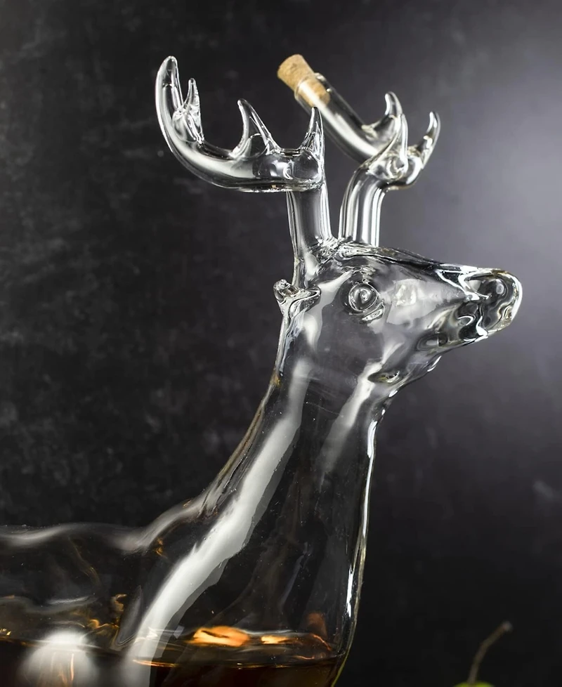 The Wine Savant Stag Antler 25 oz. Decanter