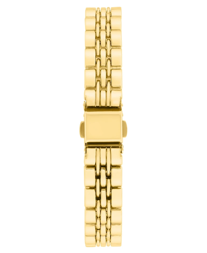Bcbg Women's Quartz Rectangle Gold Stainless Steel Watch 21mm
