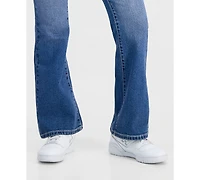 Celebrity Pink Juniors' Embroidered Flap-Pocket Flare-Leg Jeans