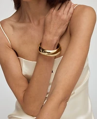 St. Moran Tarnish-Resistant Gold Domed Auguste Bangle Bracelet