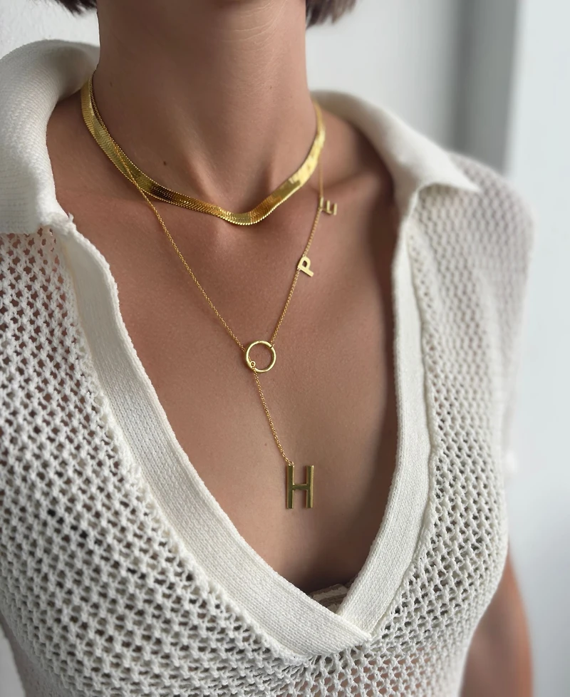 St. Moran Gold Hope Lariat Necklace