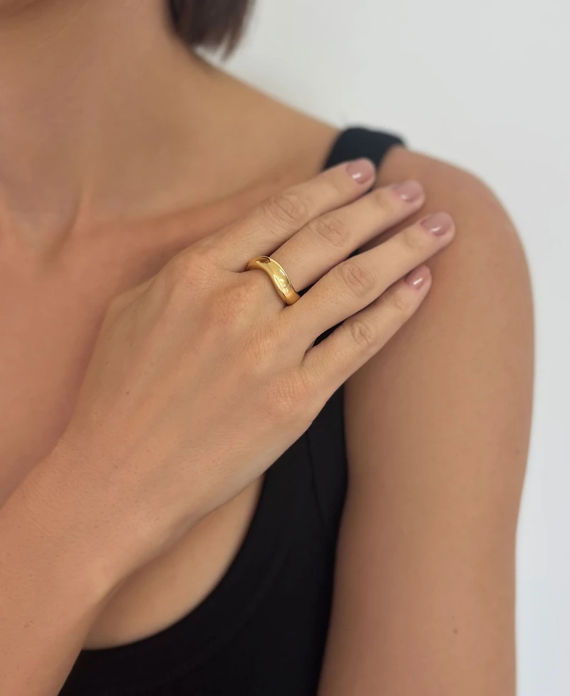 St. Moran Gold Wavy Mila Band Ring