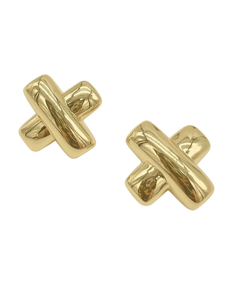 St. Moran Gold X Statement Stud Tilly Earrings