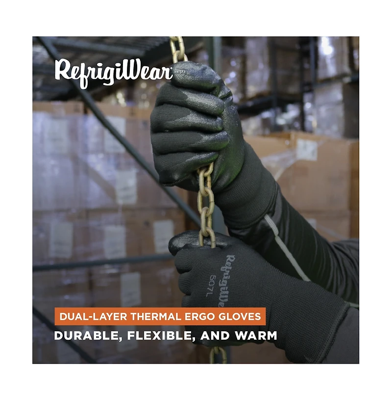 RefrigiWear Men's Dual-Layer Thermal Ergo Gloves