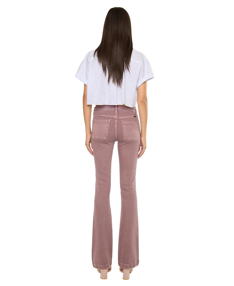 KanCan Women's Max Mid Rise Trouser Bootcut Jeans