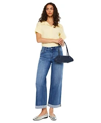 KanCan Women's Reyna Essentials High Rise Wide Leg Jeans