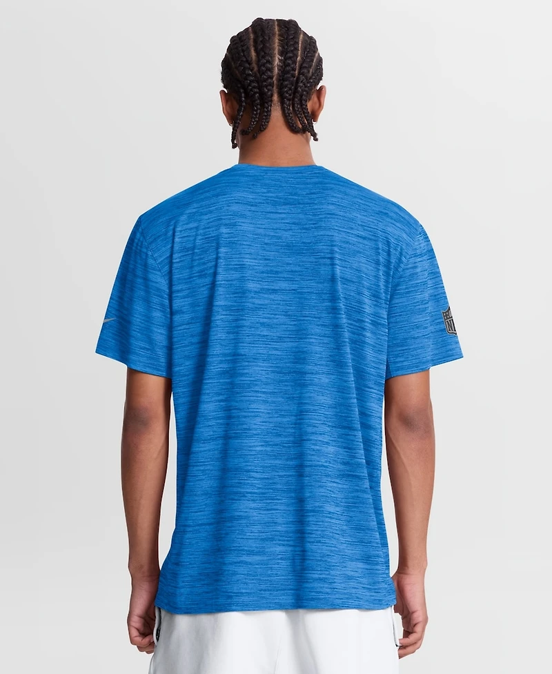 Nike Men's Powder Blue Los Angeles Chargers Sideline Double Covered Dri-fit Velocity T-Shirt