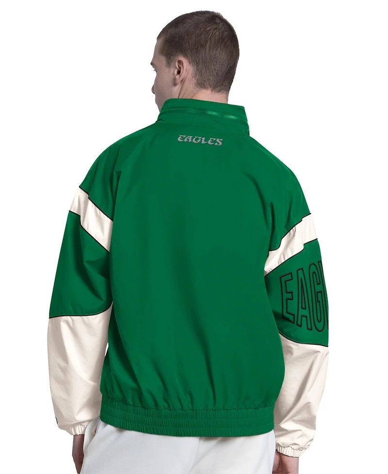 Starter Men's Kelly Green Philadelphia Eagles The Gust Full-Zip Hooded Jacket