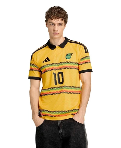 Adidas Men's Yellow Jamaica National Team Bob Marley Home 10 Replica Jersey