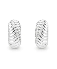 And Now This Puff Omega Hoop Earrings