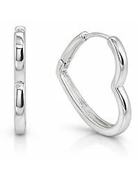 And Now This Heart Hinged Hoop Earrings