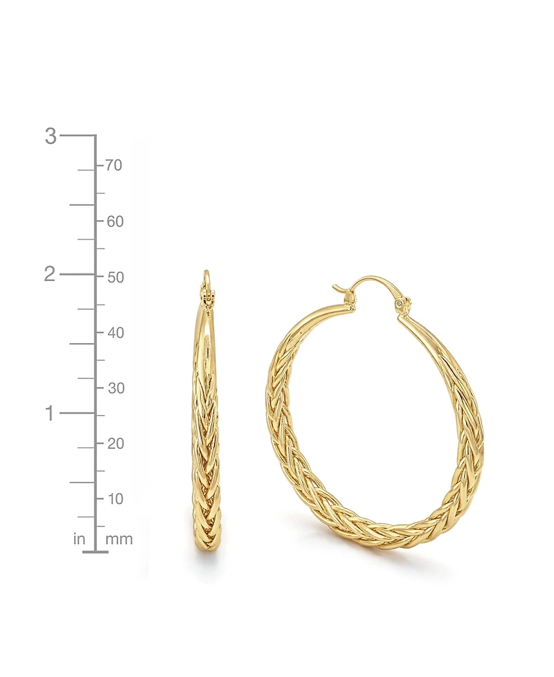 And Now This Braided Click Top Hoop Earrings