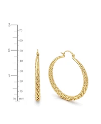 And Now This Braided Click Top Hoop Earrings