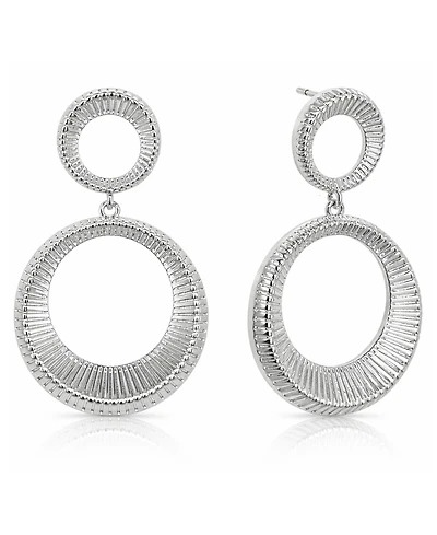 And Now This Circle Drop Post Earrings