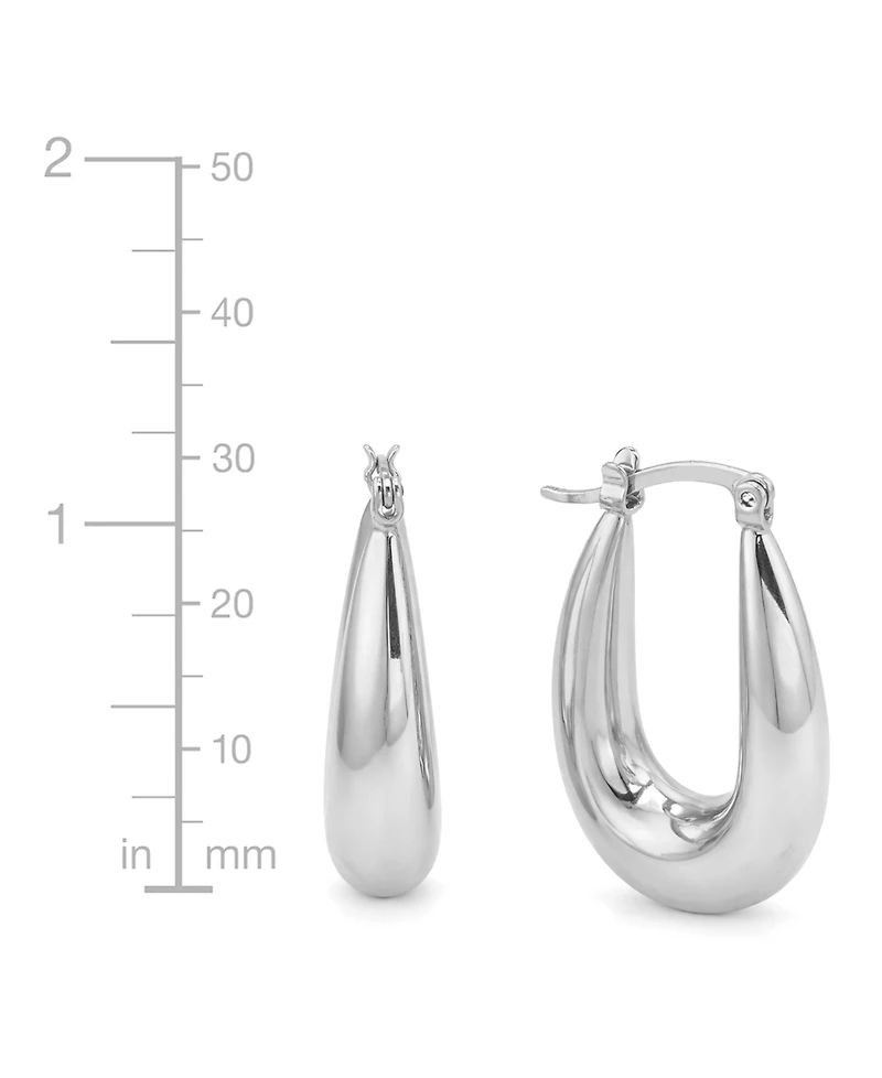 And Now This Puff Click Top Hoop Earrings