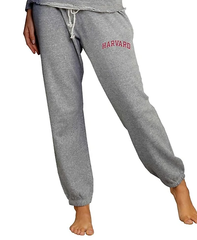 Concepts Sport Women's Gray Harvard Crimson Mainstream Knit Jogger Pants