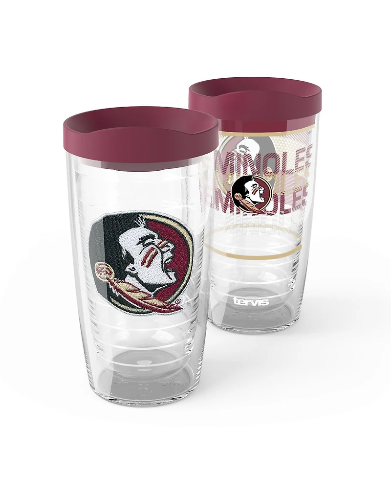 Tervis Florida State Seminoles 2-Pack 16oz. Competitor Emblem Tumbler Set