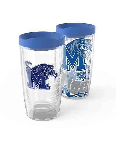Tervis Memphis Tigers 2-Pack 16oz. Competitor Emblem Tumbler Set