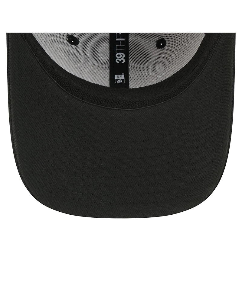 New Era Men's Black Las Vegas Raiders Core Team 39THIRTY Flex Hat