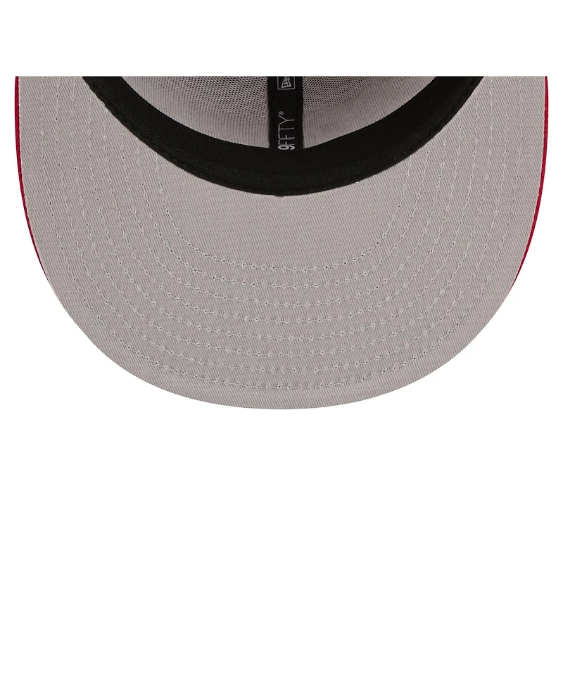 New Era Men's Scarlet San Francisco 49ers Core Team Script 9FIFTY Snapback Hat