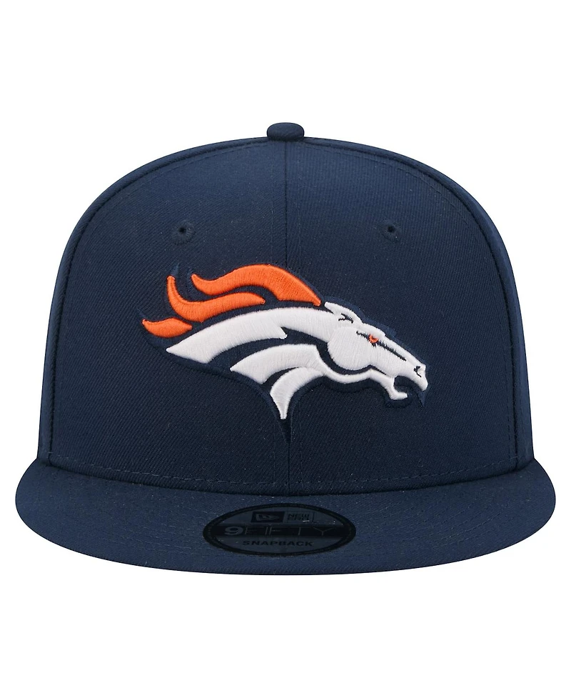 New Era Men's Navy Denver Broncos 9FIFTY Snapback Hat