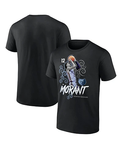 Fanatics Mto Label Men's Ja Morant Black Memphis Grizzlies Competitor T-Shirt