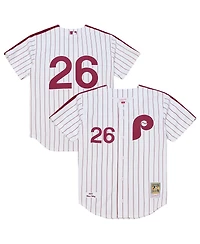 Mitchell & Ness Men's  Chase Utley White Philadelphia Phillies 2003 Cooperstown Collection Authentic Jersey