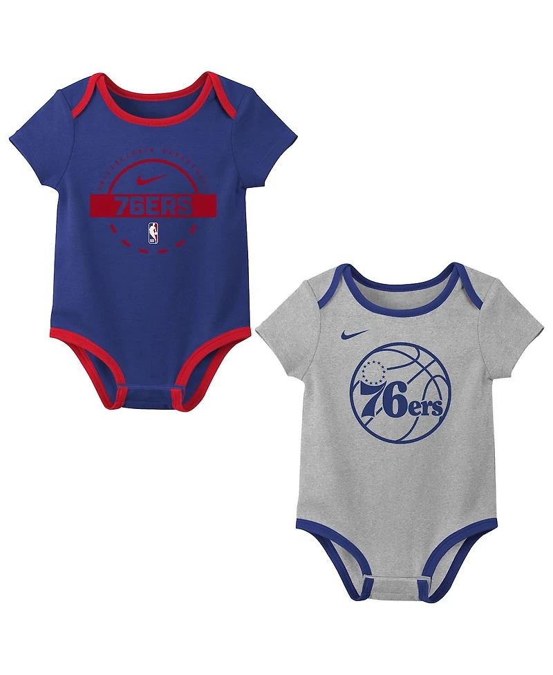 Nike Baby Boys and Girls 2-Piece Philadelphia 76ers Bodysuit Set